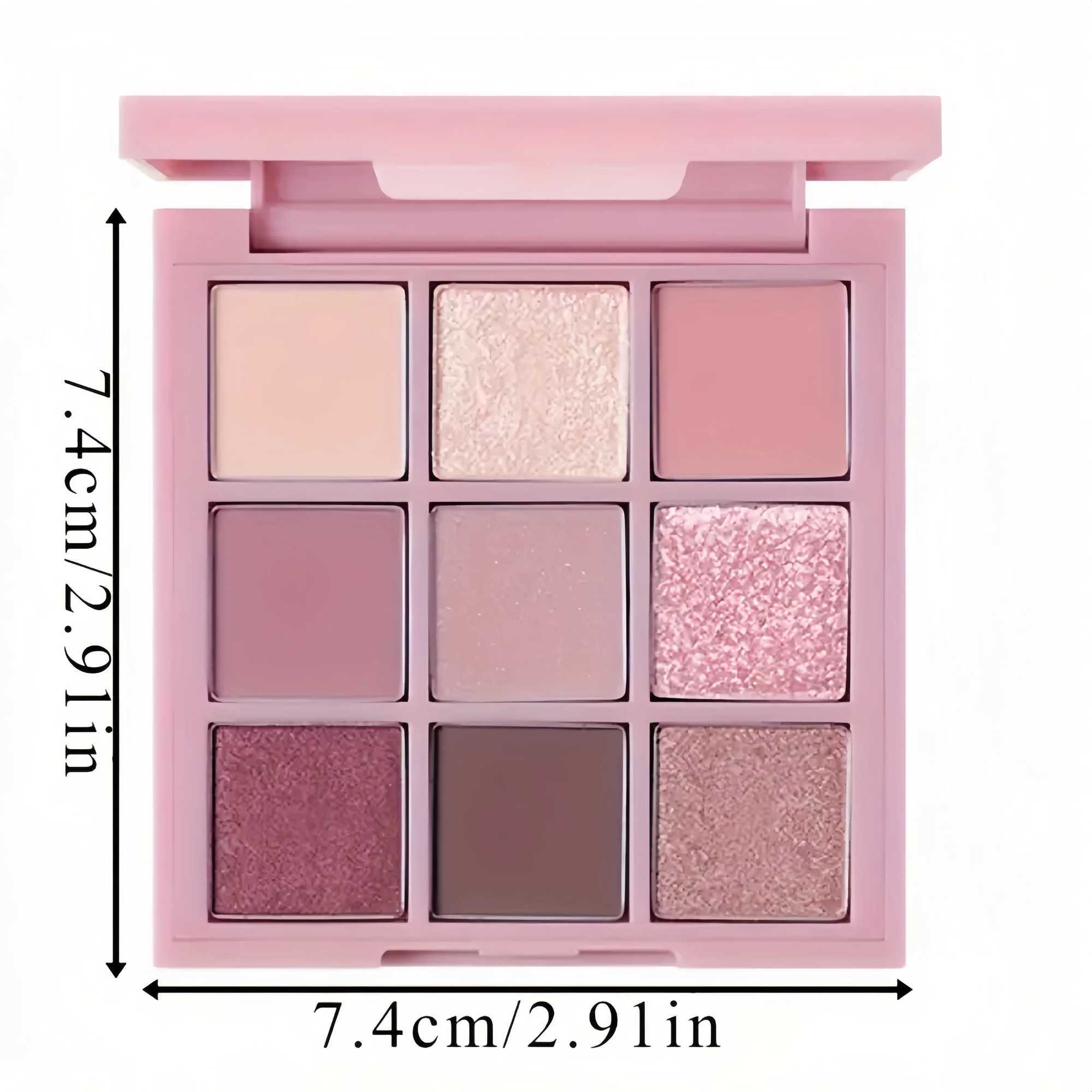 New 9-color Smokey eye shadow Colorful Sparkling Pearl and Matte Pressed Powder Waterproof Pigment eye shadow PaletteW240730