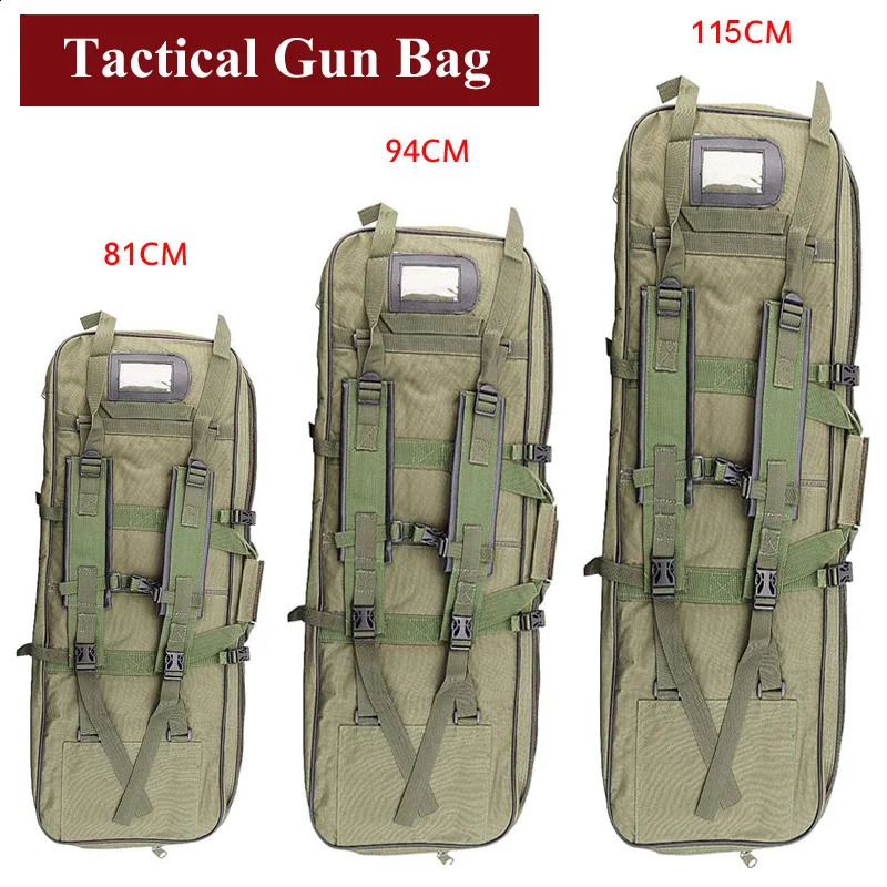 81cm 94cm 115cm Tactical Hunting Bag Army Airsoft Rifle Square Carry With Shoulder Strap Gun Protection Case Nylon Backpack 240716