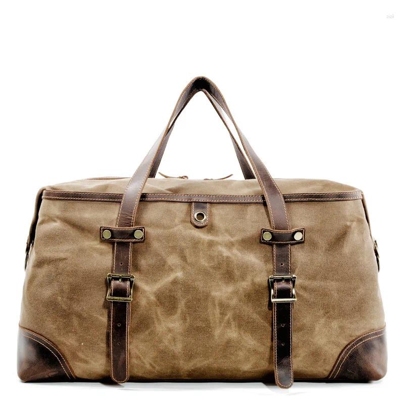 Duffel Bags Outdoor Retro Fiess Bag Men's Travel Portable Sports Leisure Large Capacity Shoulder New Yoga Outdo