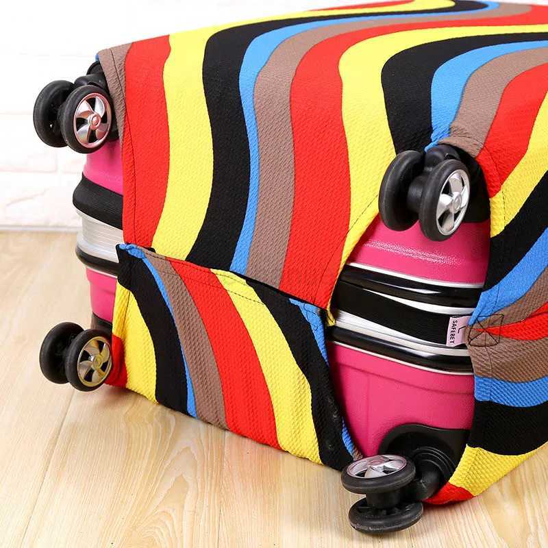 Fashion Suitcase Cover High Elastic Geometry Love Heart Shaped Luggage Case Dust Cover 18-32Inch Suitcase Essential AccessoriesXJ240723