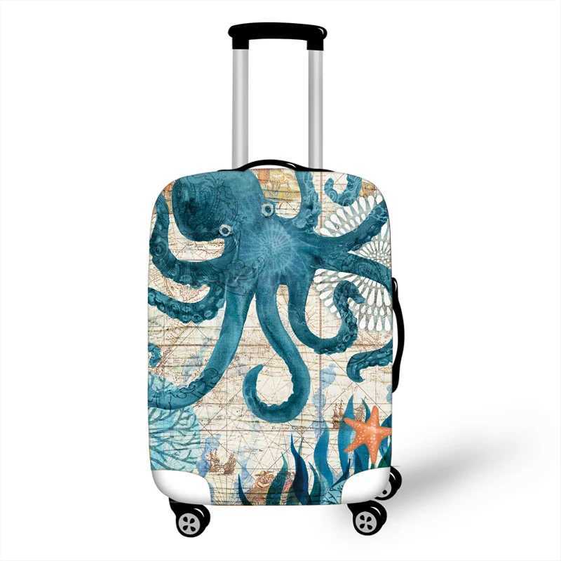 Luggage Protective Cover Case For Elastic Suitcase Protective Cover Cases Covers xl Travel Accessories Turtle Octopus PatternXJ240723