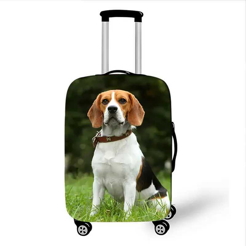 German Shepherd Luggage Covers Bulldog Beagle Travel Elastic Dust Protective Cover 18-32 Inches Luggage Case Suitcase CoversXJ240723