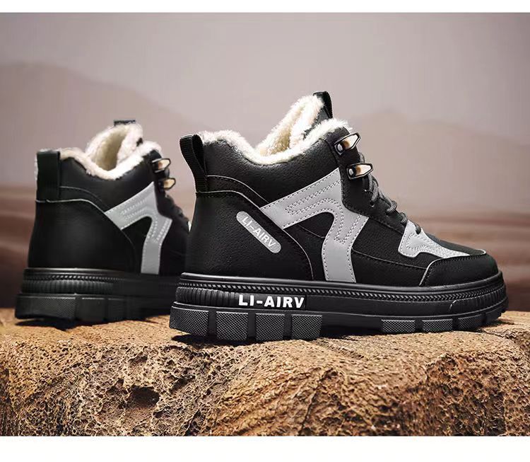 S Ddmysports Men Winter Leather Lightweight Casual Martin Boots Outdoor Shoes hoes