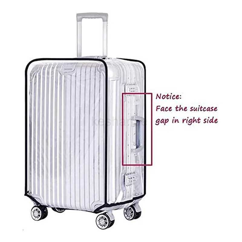Travel Waterproof Suitcase Cover Transparent Luggage Cover PVC Thickening Size Portable Dustproof Protective CoverXJ240723