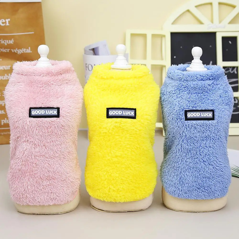 Warm Clothes Soft Fleece Cat Dogs Clothing Pet Puppy Winter Vest Costume For Small Medium Dog Cats Chihuahua Yorkie 240722 Free shipping