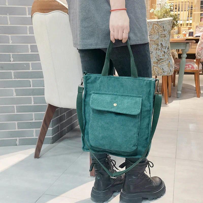 2025 NEW Shoulder Bags Corduroy Tas Voor Vrouwen Shopper Bag Designer Handtas Herfst En Winter Meisjes Student Boeas Vrouwelijke Canvas zhanyishengli