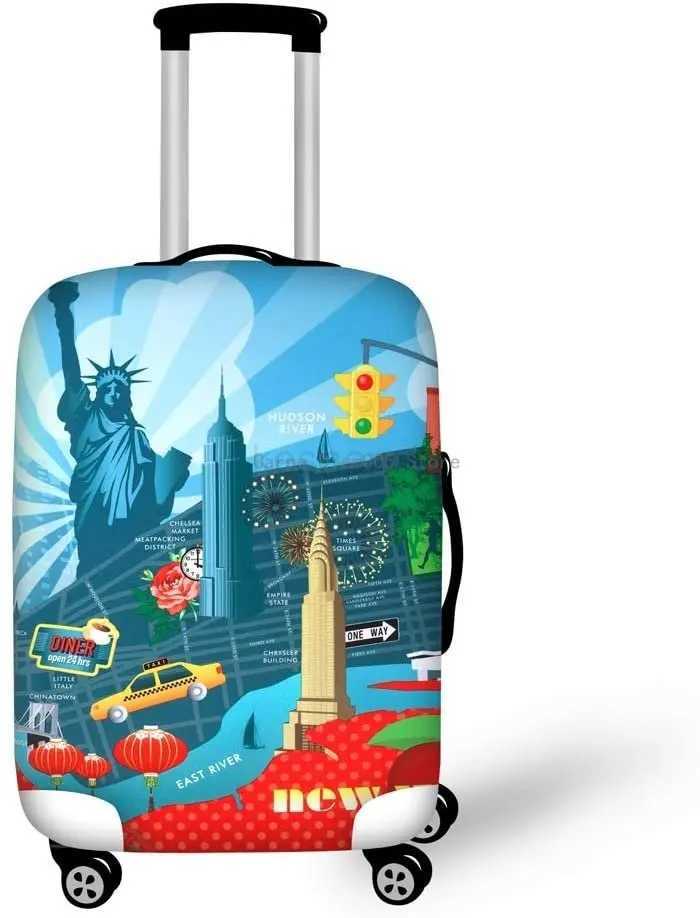 Stretch Travel Luggage Cover for Girls Women Men Suitcase Protector Spandex Cover for 18 -32 inch Travel Carry On Suit CaseXJ240723