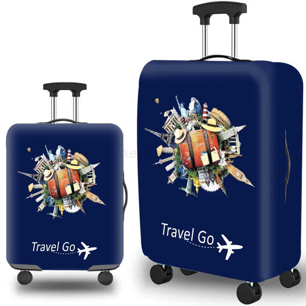 High Elastic Luggage Cover For Suitcase Protective Cover Thickened Dust-proof Washable With Concealed Zipper For 18-32 InchXJ240723