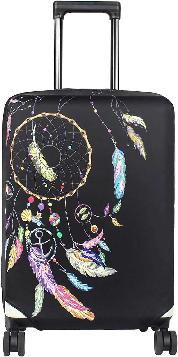 Dreamcatcher Print Washable Luggage Cover - Fashion Suitcase Protector Fits 18-32 Inch LuggageXJ240723