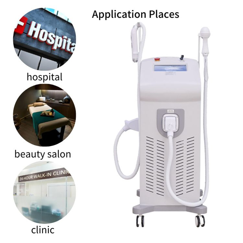 Laser Professional 2 In 1 Fast Nd Yag Laser Tattoo Removal 808 Hair Removal Diode Laser CE Approved Machine For Commercial Beaut