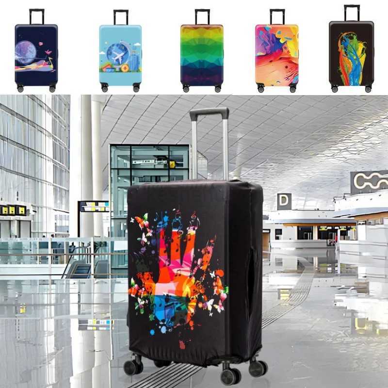 Luggage Covers Protector Fasion Travel Luggage Suitcase Protective Cover Stretch Dust Covers Travel Accessories Luggage SuppliesXJ240723