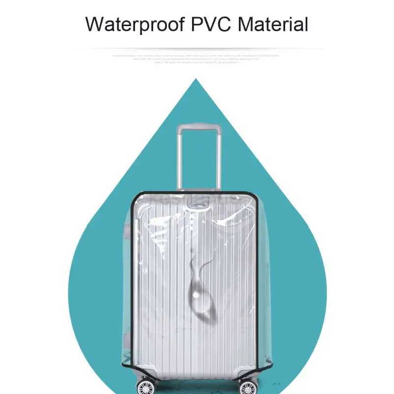 18 to 30 Luggage Cover Protector Bag PVC Clear Plastic Suitcase Cover Protectors Travel Luggage Sleeve ProtectorXJ240723