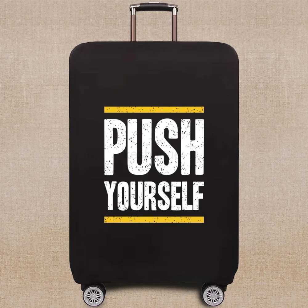 Travel Accessories Luggage Case Suitcase Dust Protective Cover 18-28 Inch Phrase Pattern Series Trolley Case Elastic CoverXJ240723