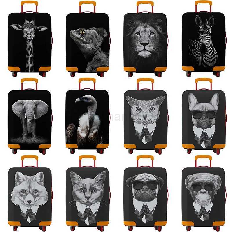 Thick Elastic Animal Luggage Protective Cover Zipper Suit For 18-32 inch Bag Suitcase Covers Trolley Cover Travel AccessoriesXJ240723