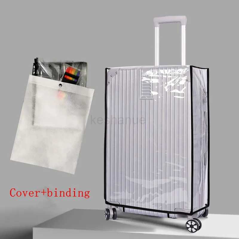 1PCS Transparent Suitcase Protective coversize 28 inchesPVC Waterproof Luggage CoverXJ240723