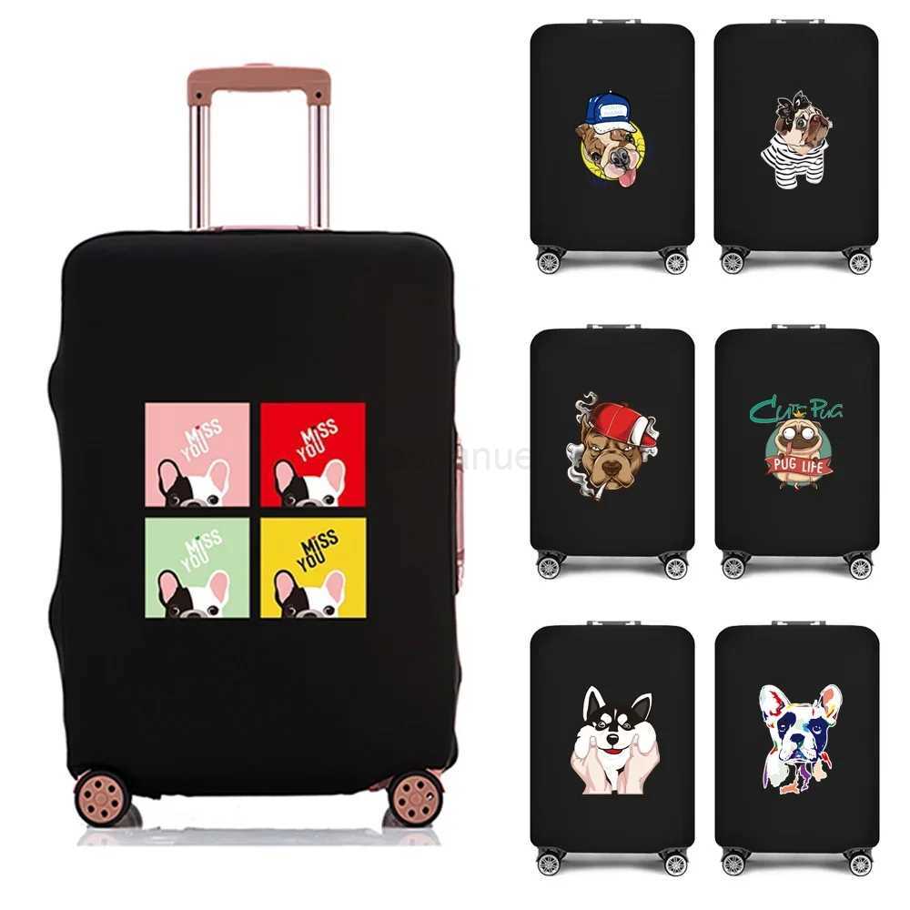 Thicken Luggage Case Suitcase Protective Cover 2022 New Dog Pattern Travel Elastic Luggage Dust Cover Apply 18-28 Suitcase CasesXJ240723