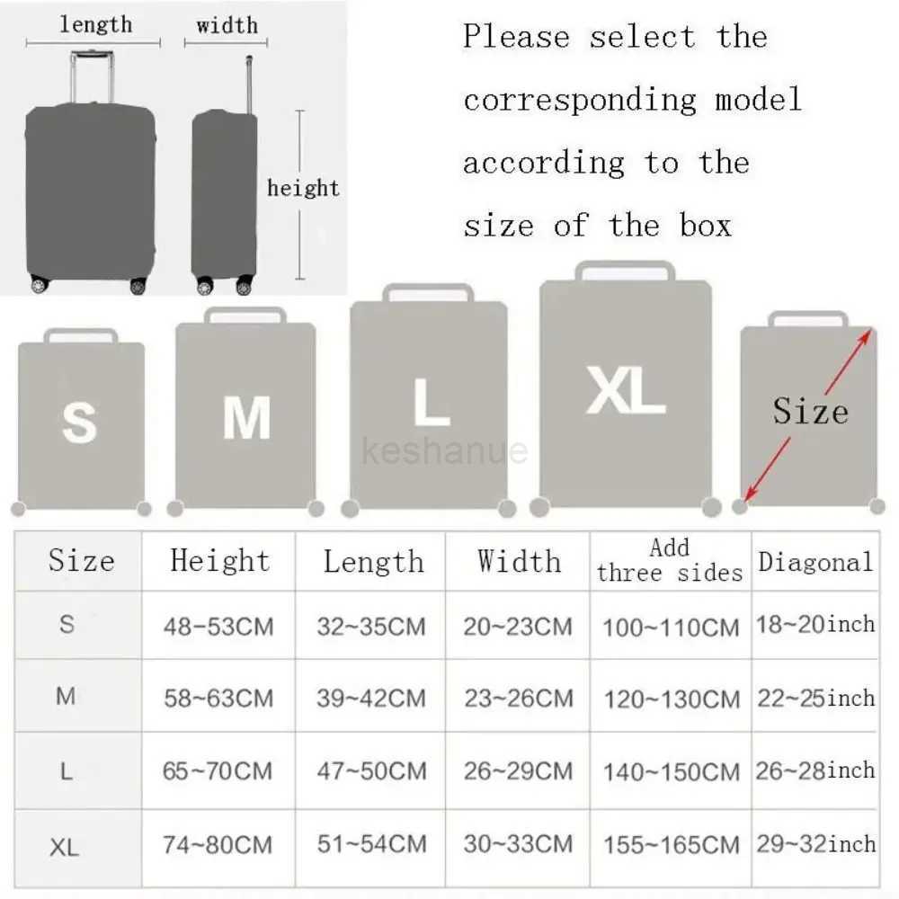 Travel 3d Animal Pattern Luggage Protective Cover Suitable For 18-32 Inch Trolley Suitcase Dust Cover Perfect ElasticityXJ240723