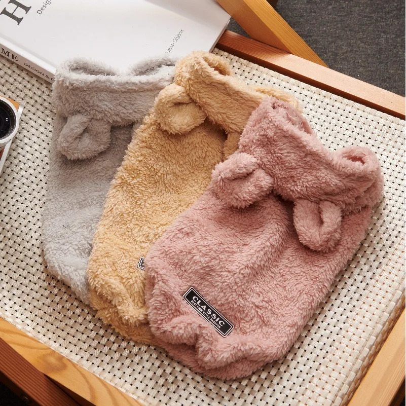 Fleece Dog Hoodie Winter Pet Dog Clothes for Dogs Coat Jacket Soft Ropa Perro French Bulldog Clothing for Dogs Pets Clothing Pug 240722