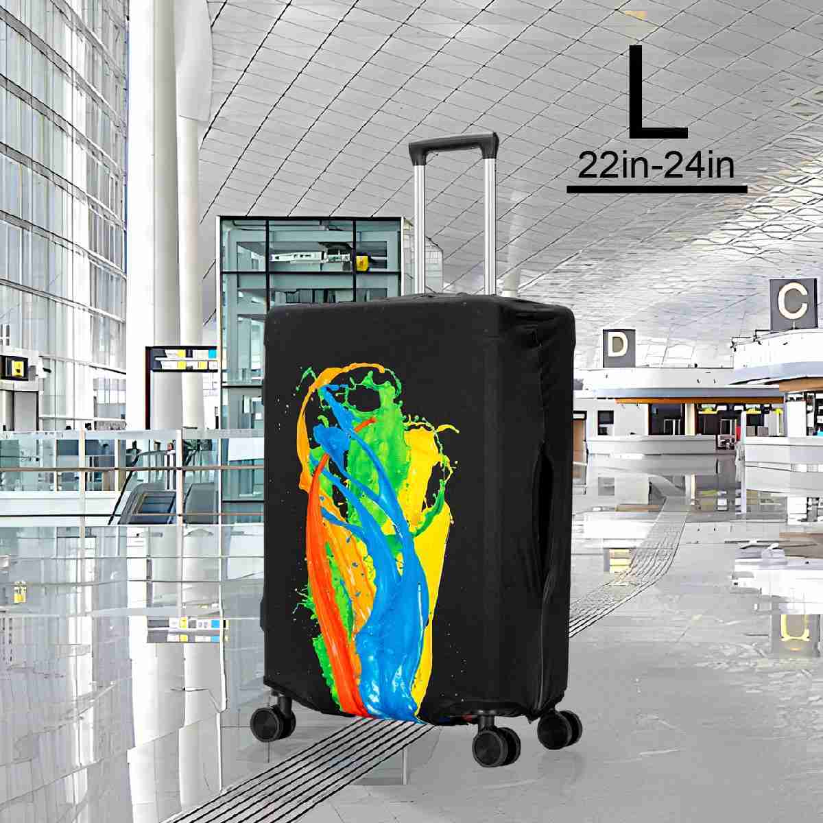 Hot FashionBaggage Protector Washable Thicken Travel Zipper Custom Luggage Cover SpandexXJ240723