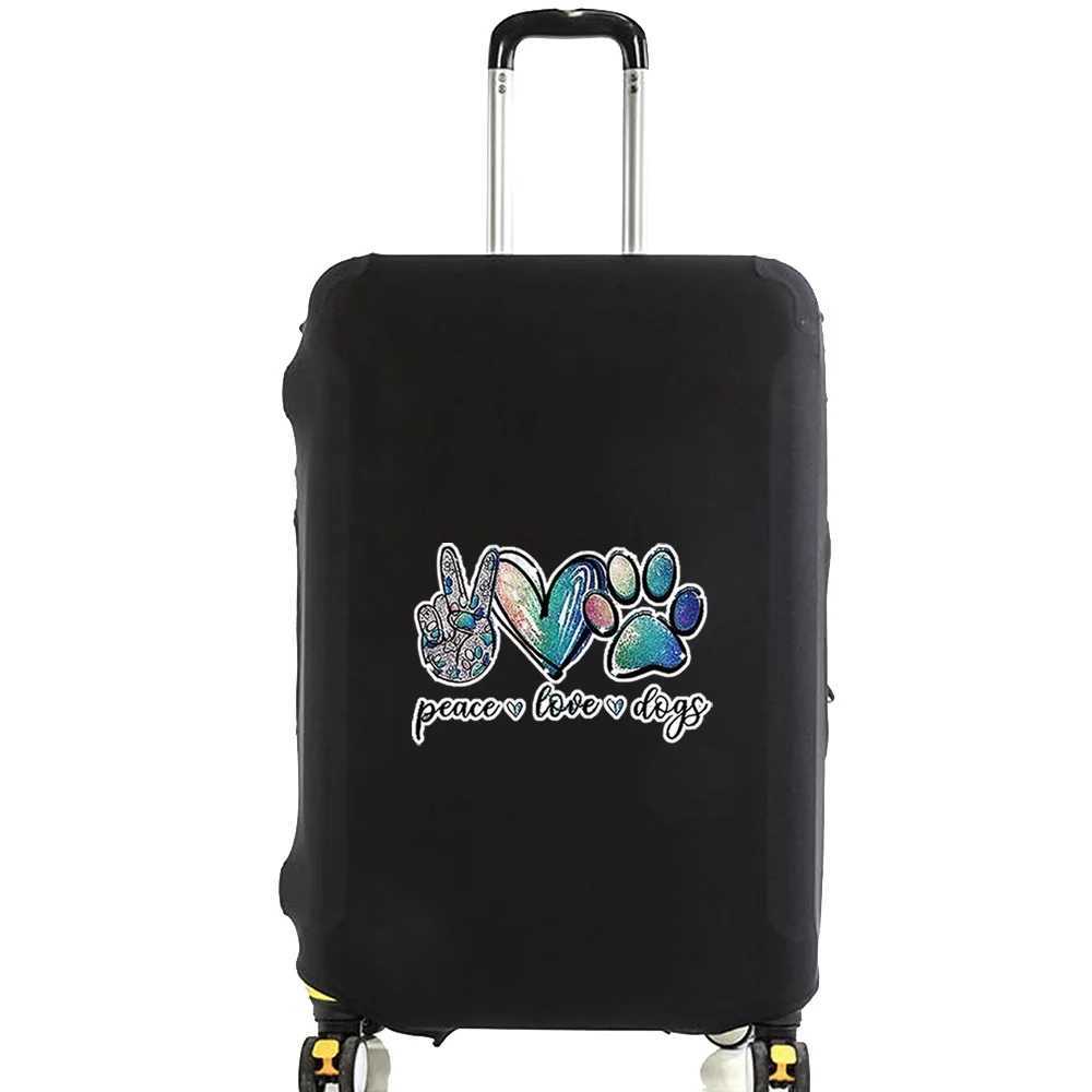 Suitcase Dust Cover Luggage Elastic Covers Footprints Print for 18-28 Inch Trolley Baggage Protective Cover Travel AccessorieXJ240723