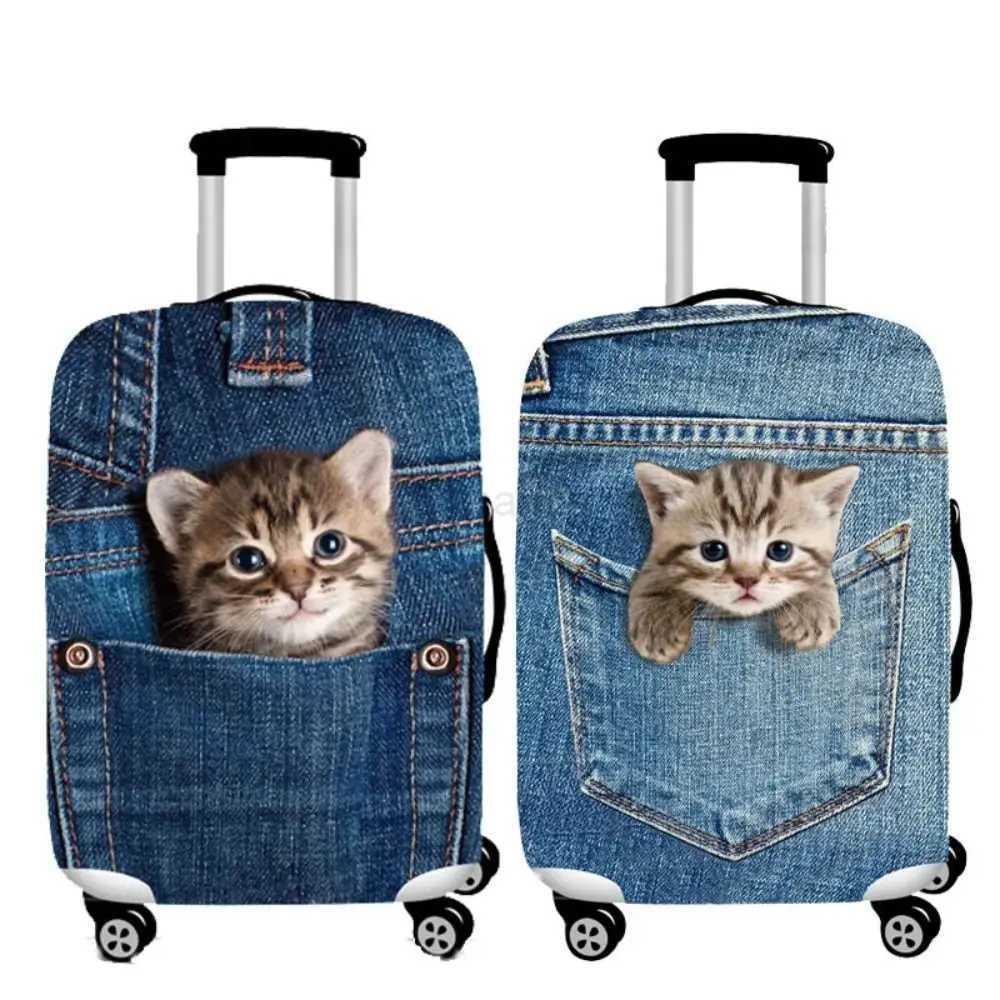 Travel 3d Animal Pattern Luggage Protective Cover Suitable For 18-32 Inch Trolley Suitcase Dust Cover Perfect ElasticityXJ240723