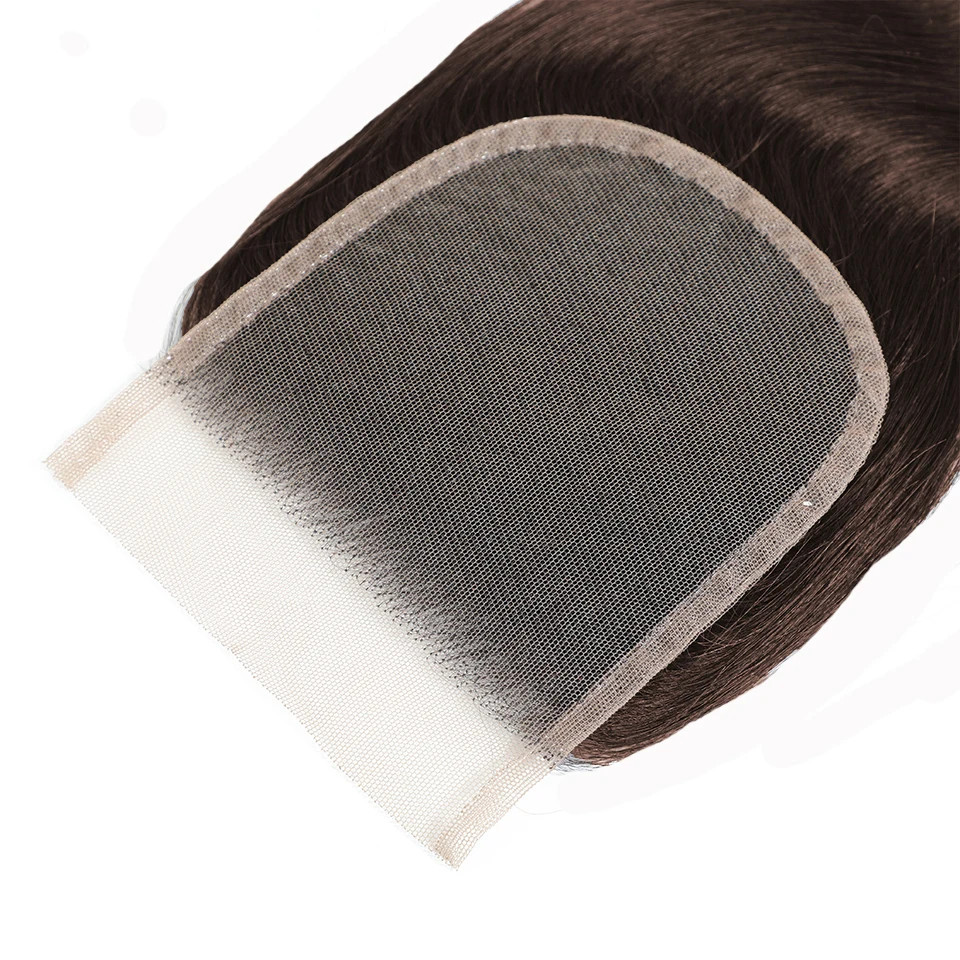 5x5 6x6 7x7 HD Lace Clsoure Brazilian Bone Straight 100% Virgin Human Hair Dark Brown Color 13x4 13x6 Ear To Ear Lace Frontal For Women