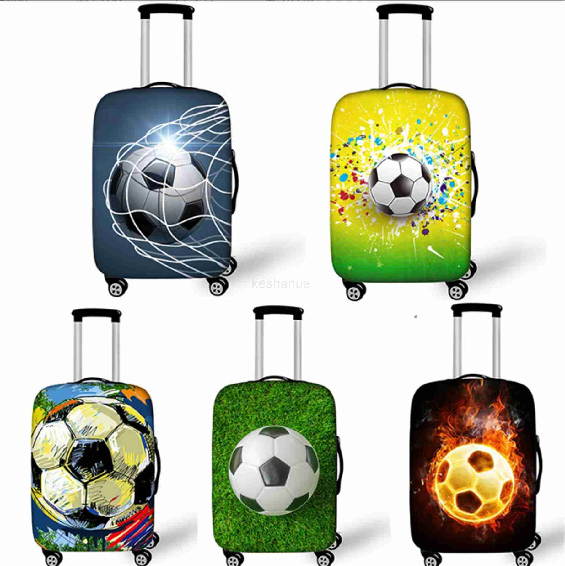 New Football Graphics Colour Graphics Pattern Suitcase Dust Waterproof Cover Unisex Pull Rod Box Protective CoverXJ240723