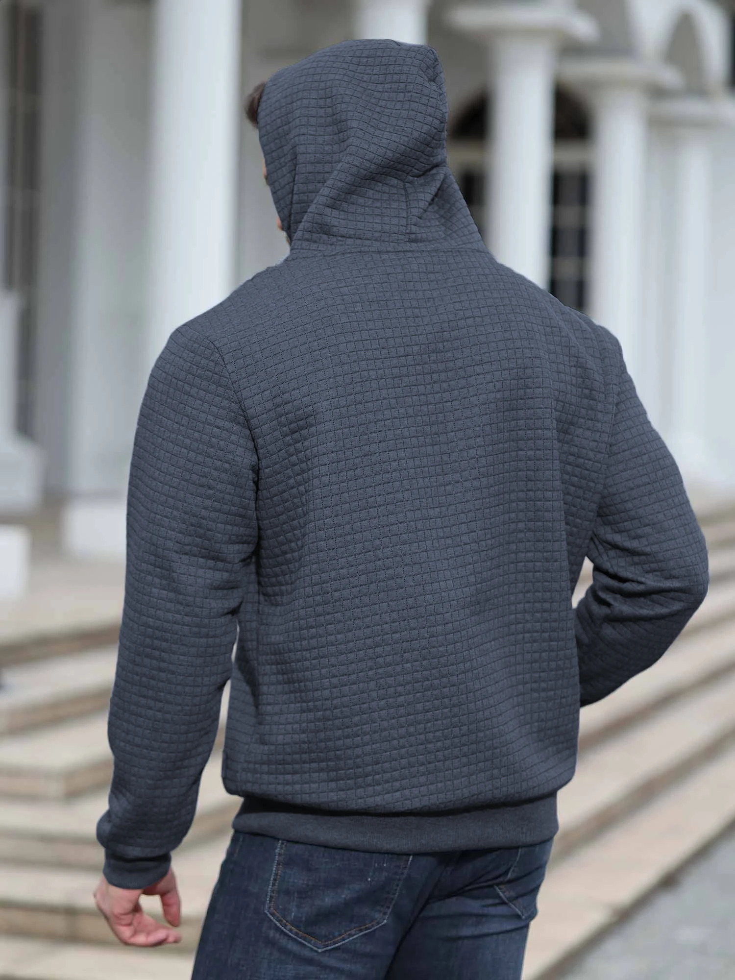 Mens Pullover Hoodies long sleeve Hoodie Sweatshirt Outdoor Sportswear Casual Streetwear Male 240722