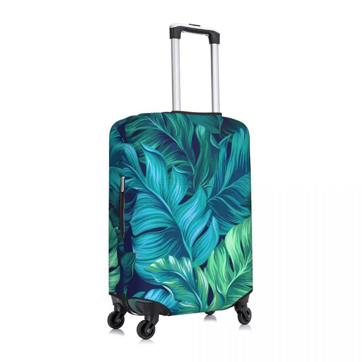 Hot Sale-- Tropical Leaves Prints Suitcase Cover Practical Business Protection Luggage Case HolidayXJ240723
