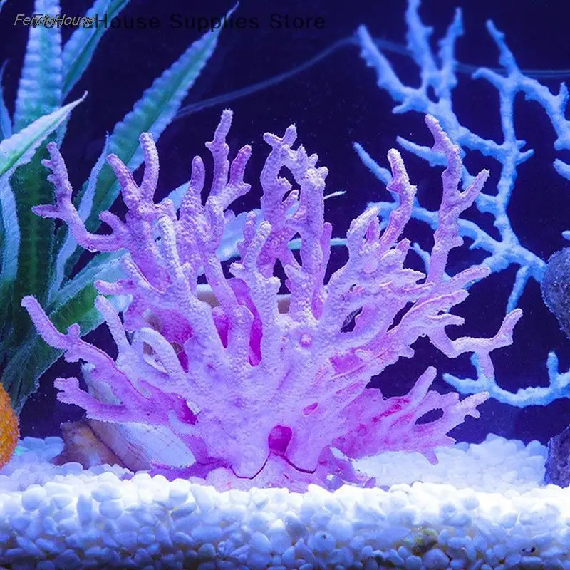 Mini Fish Tank Decorartion Resin Simulation Coral Micro Landscape Fish Tank Starfish Aquarium Decor Ornaments Plants Accessories 240723