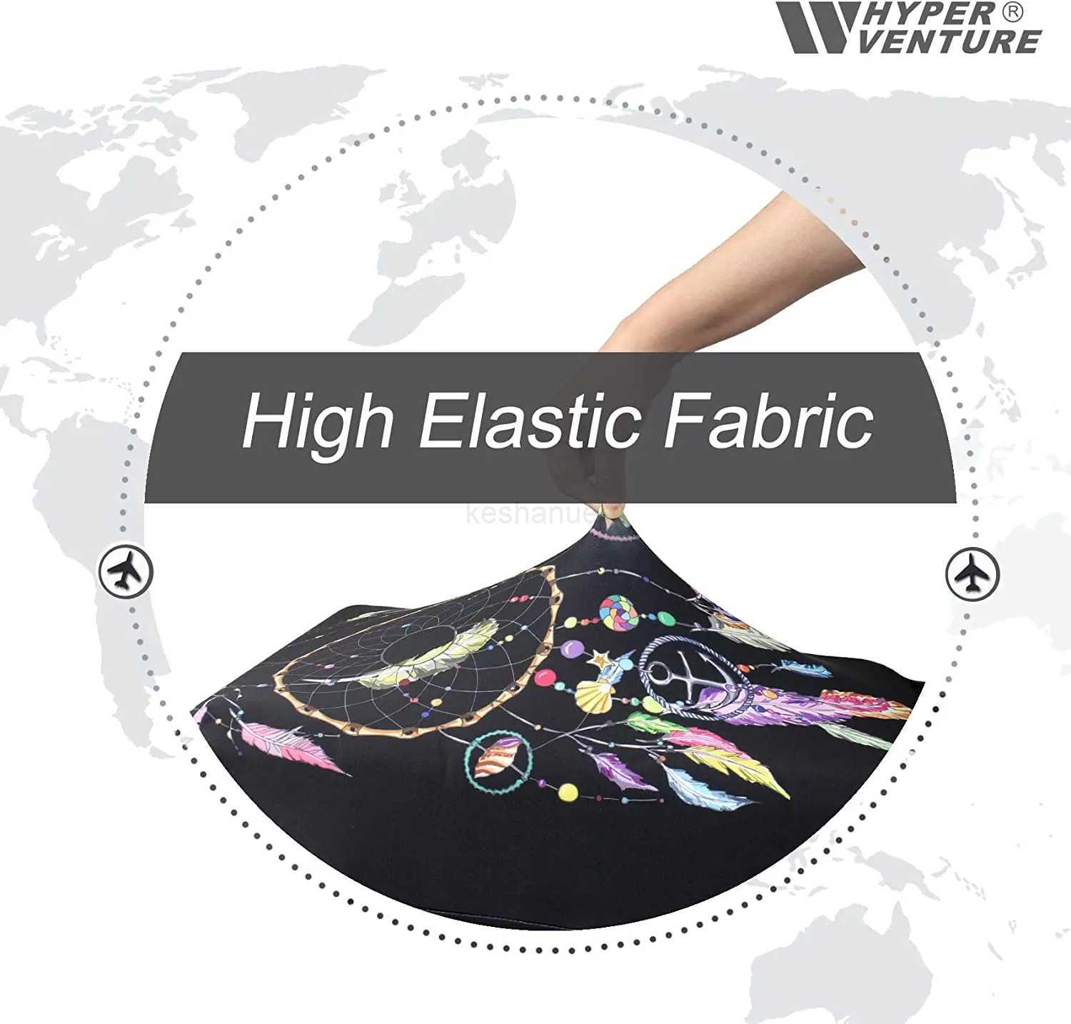 Dreamcatcher Print Washable Luggage Cover - Fashion Suitcase Protector Fits 18-32 Inch LuggageXJ240723