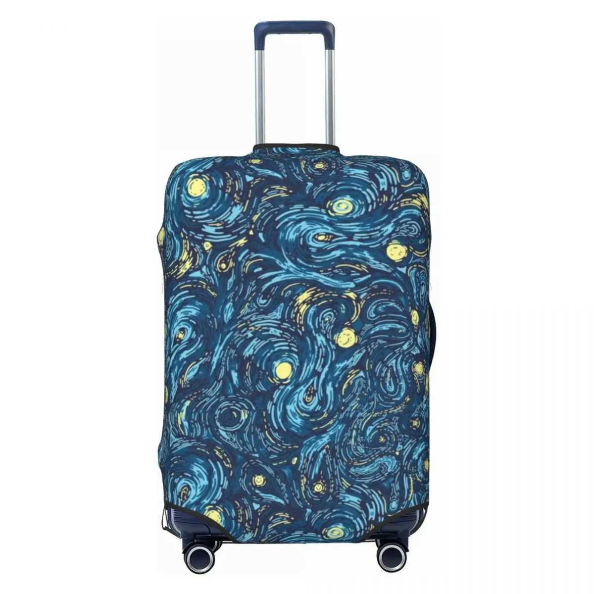 Van Gogh Suitcase Cover Starry Night Fun Cruise Trip Protection Luggage Accesories FlightXJ240723