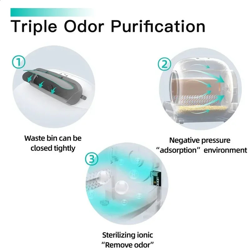 TONEPIE Automatic Cat Litter Box Accessories Bin Door Bottom Capsule Ventilation Screen Filter Mesh for Pet Toilet Replacement 240722