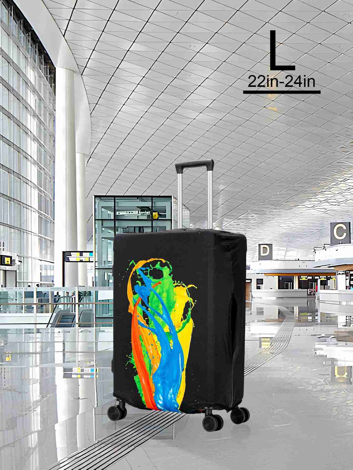 Hot FashionBaggage Protector Washable Thicken Travel Zipper Custom Luggage Cover SpandexXJ240723