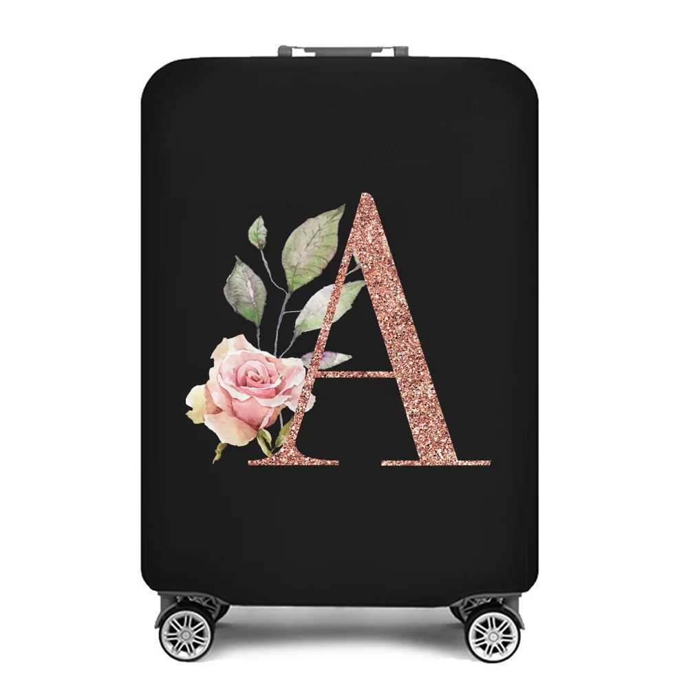 Luggage Cover Luggage Protective Covers for 18-32 Inch Trolley Case Rose Gold Letter Suitcase Case Dust Cover Travel AccessoriesXJ240723
