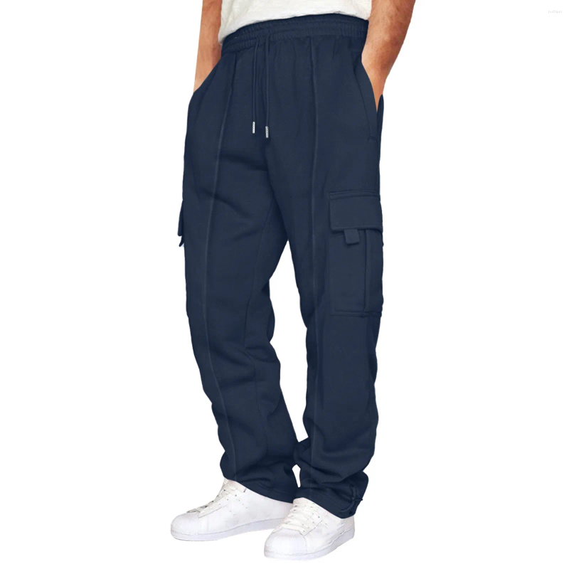 2025 S Fashion Designer Men S Pants Men Cargo Sweatpants Baggy Athletic Drawstring Elastic Waist Pant Heavyweight Trousers Pro Club With Pocket