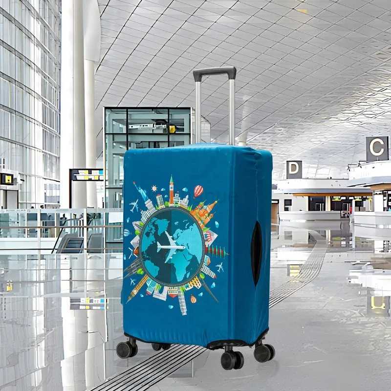 Luggage Covers Protector Fasion Travel Luggage Suitcase Protective Cover Stretch Dust Covers Travel Accessories Luggage SuppliesXJ240723