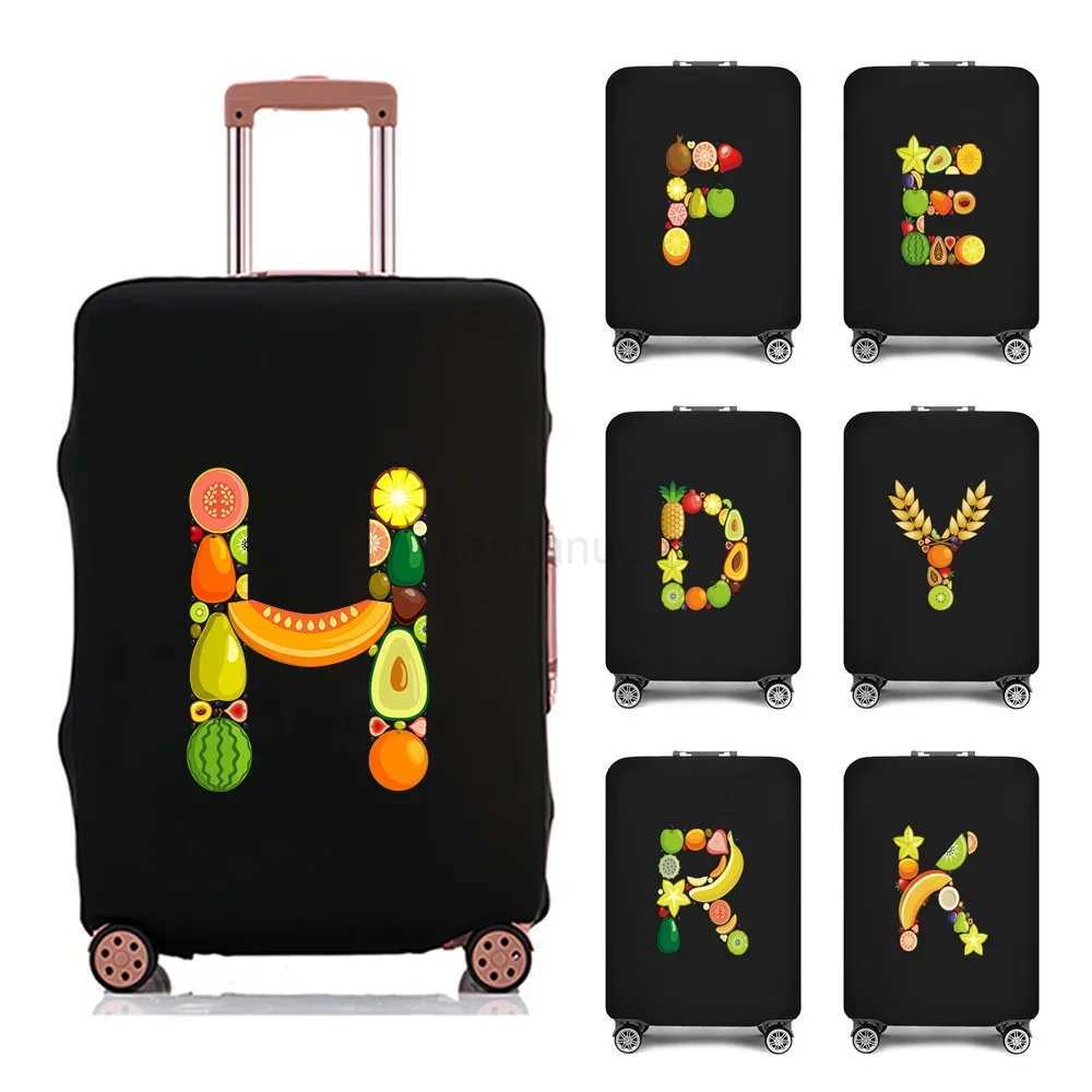 New Luggage Case Protective Cover Fruit Letter Pattern Travel Elastic Duffle Thicken Luggage Dust Cover for 18-28 Inch SuitcaseXJ240723