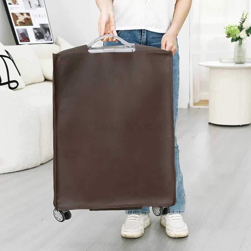 Luggage Cover Travel Suitcase Reusable Dust Proof Scratch Waterproof Protective Cover Non-woven Luggage Cover 2024 NewXJ240723