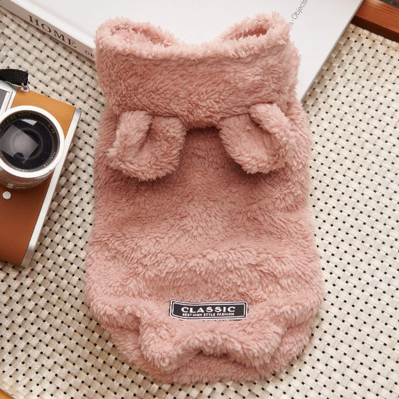 Fleece Dog Hoodie Winter Pet Dog Clothes for Dogs Coat Jacket Soft Ropa Perro French Bulldog Clothing for Dogs Pets Clothing Pug 240722