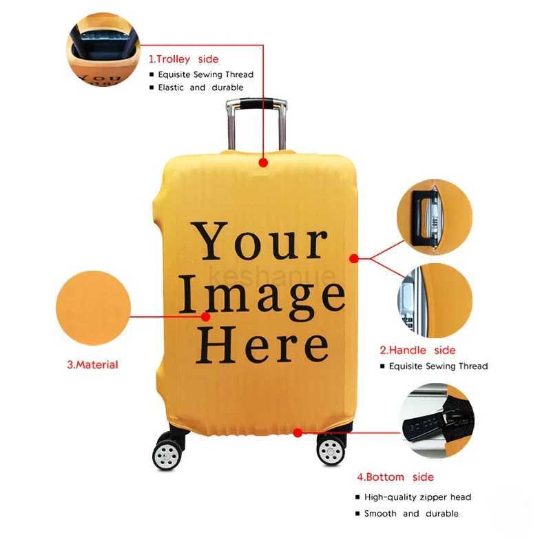 Car Go Travel Camping Print Luggage Covers 18-32 Inch Elastic Trolley Case 3D Map Plane Protective Anti-dust Suitcase CoverXJ240723