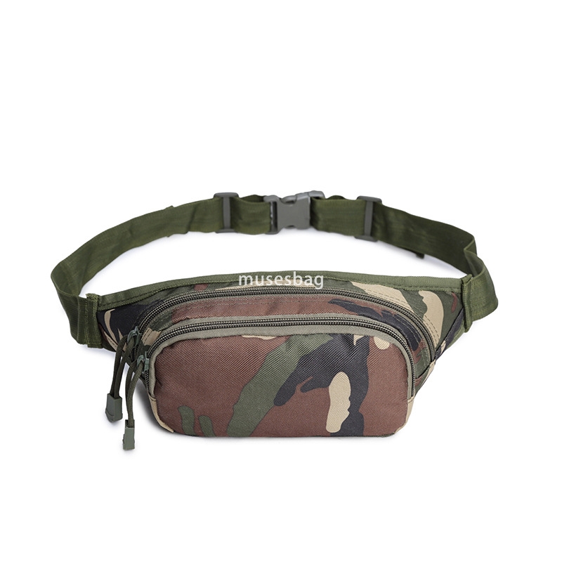 Outdoor tactical waist pack Small running bag Men's camo chest bag Sports riding bag Slingshot bag