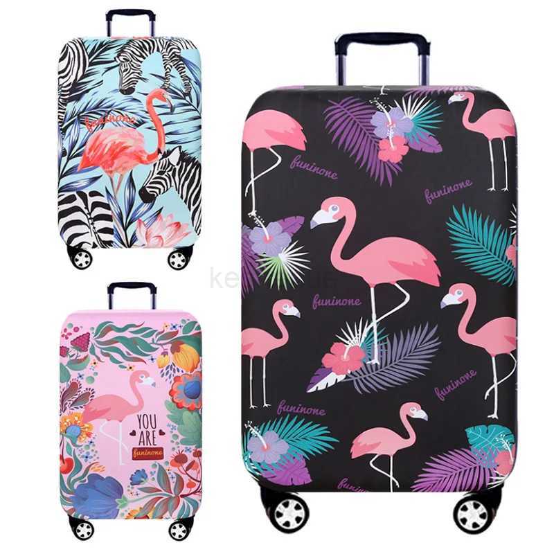 Luggage Cover Protector Dustproof Trolley Case Flamingo Cartoon Animal Travel Accessories Suitcase Cover Elastic ProtectiveXJ240723