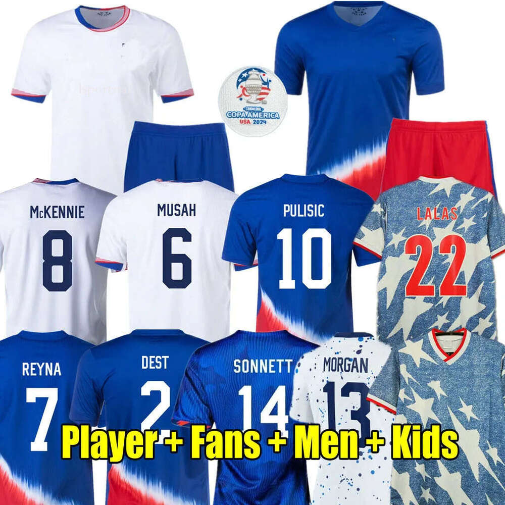 PULISIC United states 24 25 Soccer Jerseys 2023 2024 McKENNIE REYNA WEAH SWANSON USAs MORGAN RAPINOE 1994 Men woman kids kit Football Shirt LALAS 20
