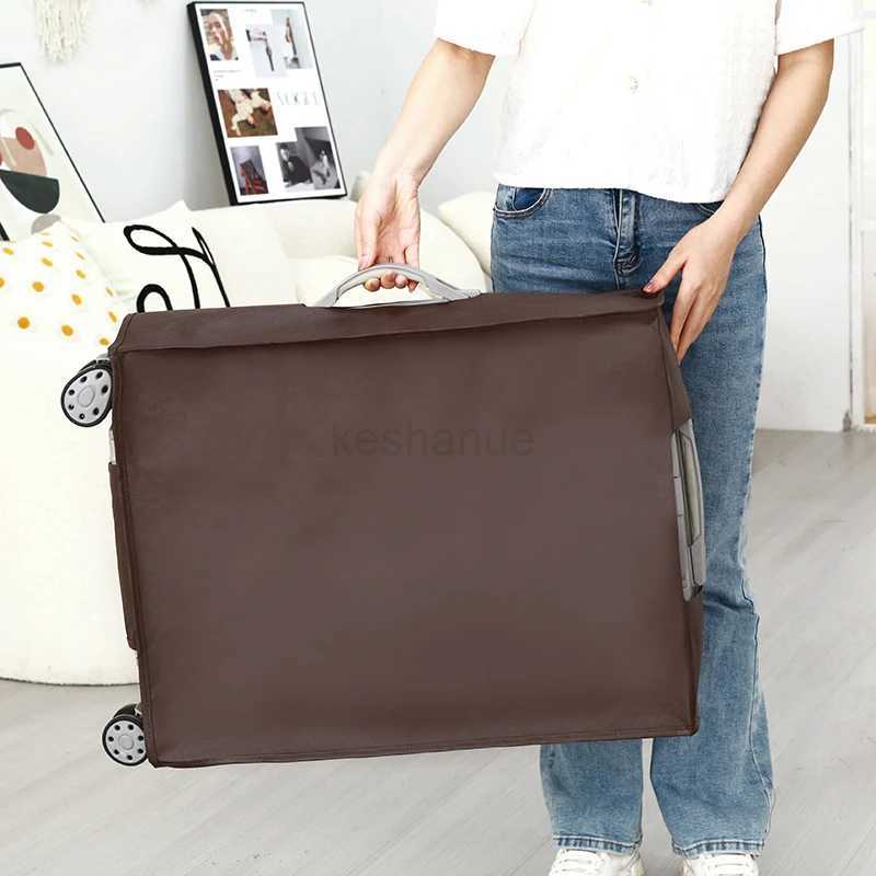 Luggage Cover Travel Suitcase Reusable Dust Proof Scratch Waterproof Protective Cover Non-woven Luggage Cover 2024 NewXJ240723