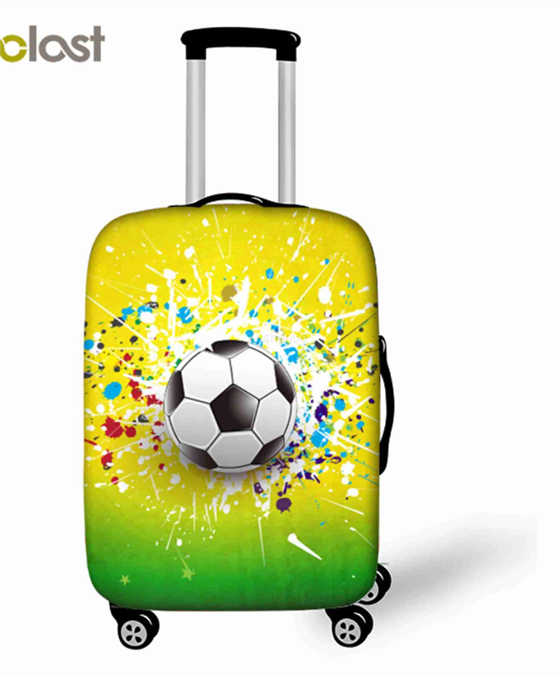 New Football Graphics Colour Graphics Pattern Suitcase Dust Waterproof Cover Unisex Pull Rod Box Protective CoverXJ240723