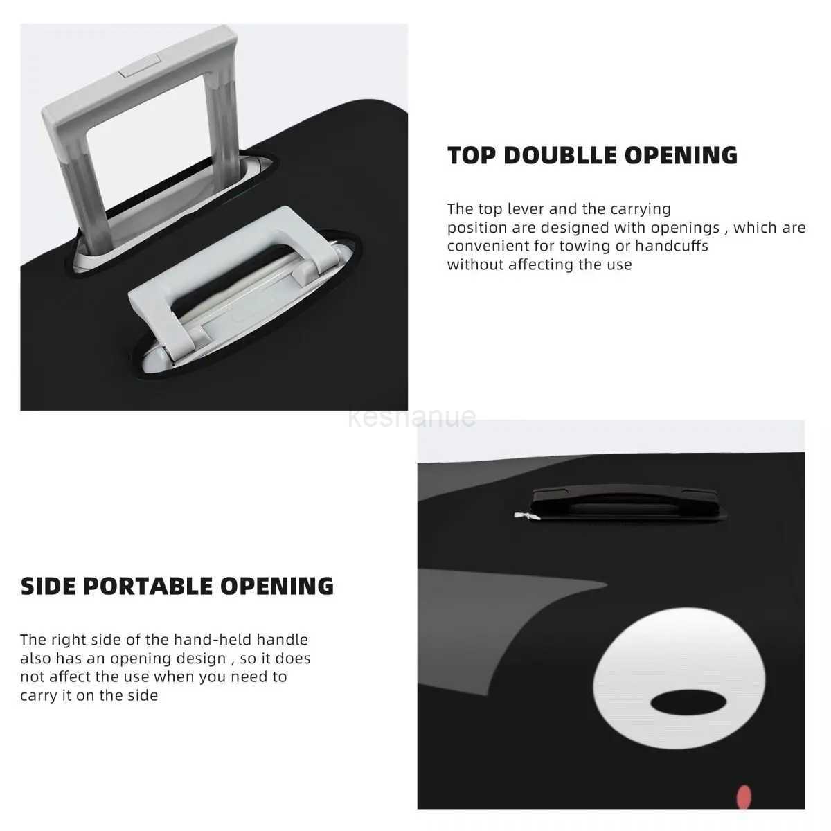 J-Jijis Suitcase Cover Japanese Anime Strectch Business Protection Luggage Case FlightXJ240723