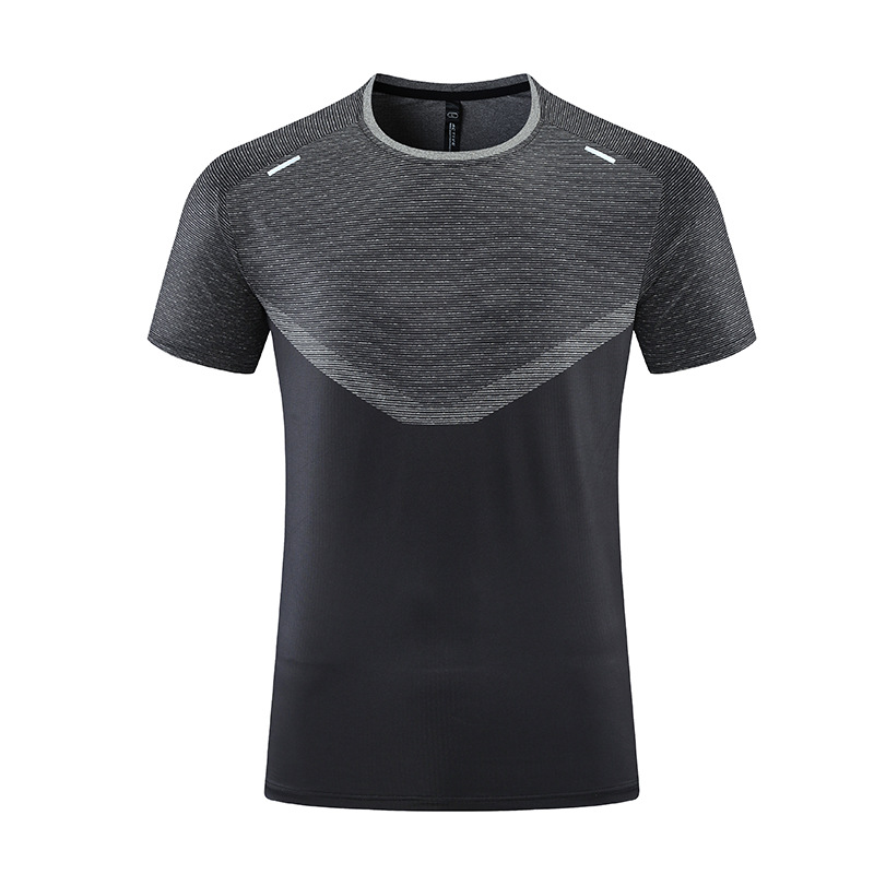 A466 New T-Shirt Men Anti-Cursor Sports Running Training Quick-Drying Clothes Ice Silk Breathable Short Sleeve Shirts