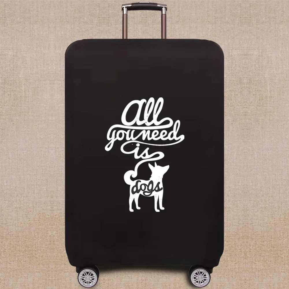 Travel Accessories Luggage Case Suitcase Dust Protective Cover 18-28 Inch Whitepicture Pattern Series Trolley Case Elastic CoverXJ240723