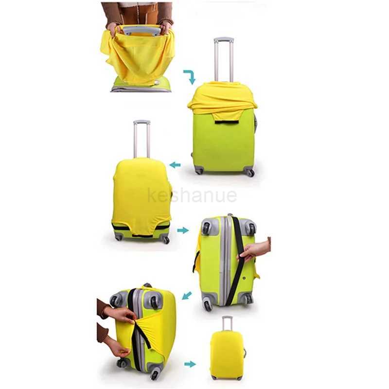Luggage Covers Protector Travel Luggage Suitcase Elastic Protective Cover Stretch Dust Covers For Travel Luggage SuppliesXJ240723